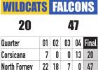 Falcons Tame Wildcats with 47-20 Victory